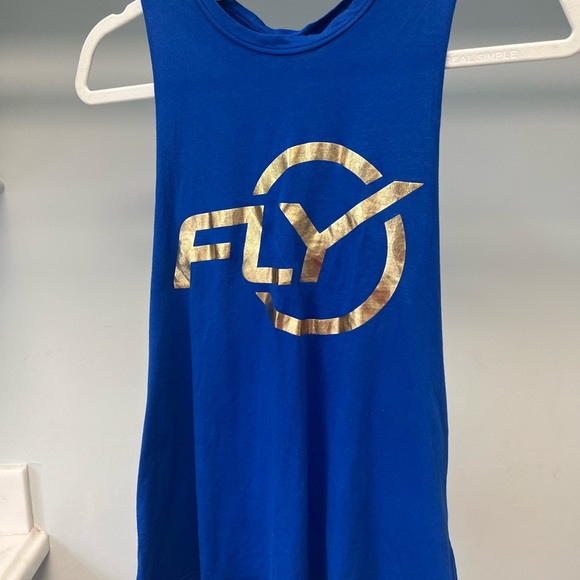Blue and gold Fly tank with braided back Size M - Picture 3 of 3